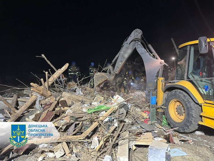 Последствия обстрела в Краматорске