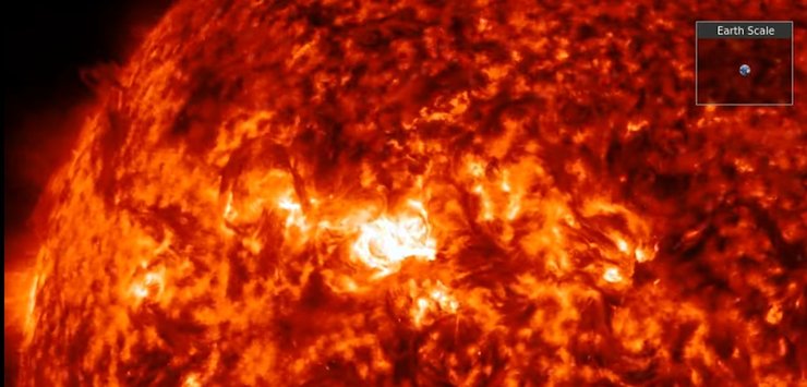 Солнце вспышка