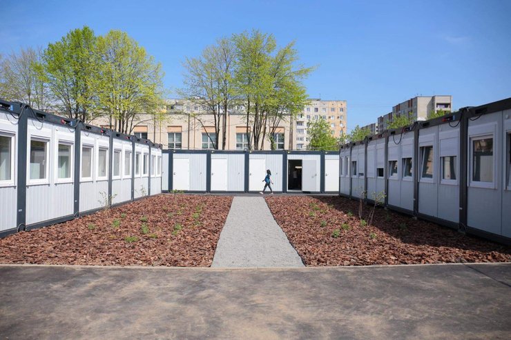 Переселенцы Львовская область, модульный городок