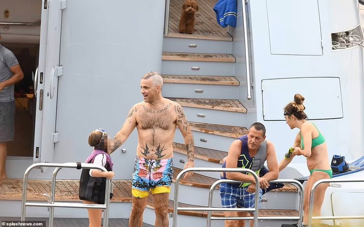 робби уильямс, семья, турция, отпуск