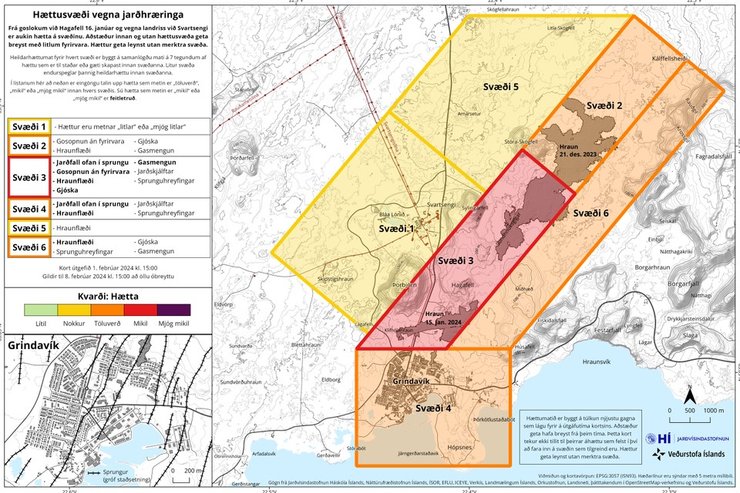 ісландія карта виверження вулкан
