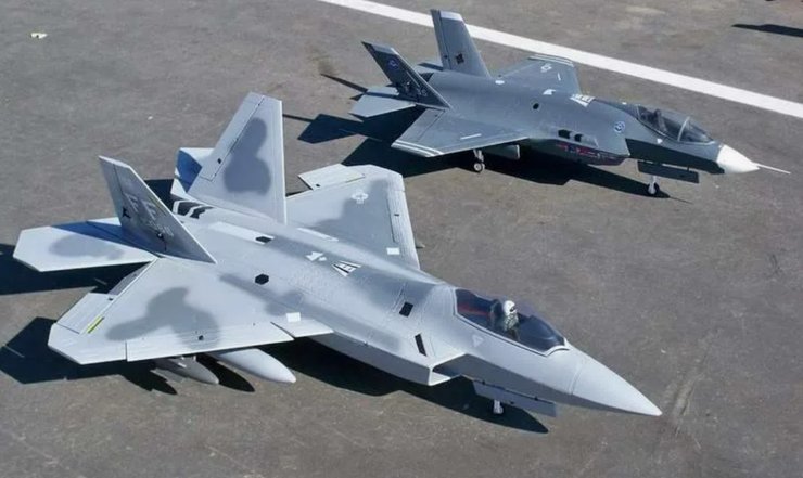 истребители F-22 и F-35, истребители F-22 и F-35, F-22, F-35, истребитель