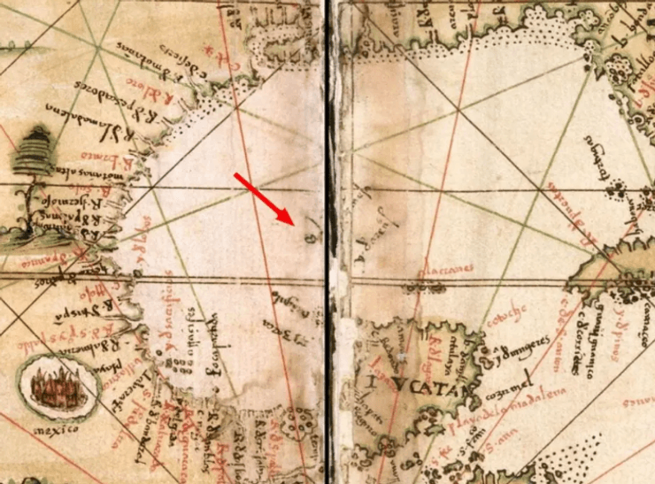 Острів Бермеха на мапі