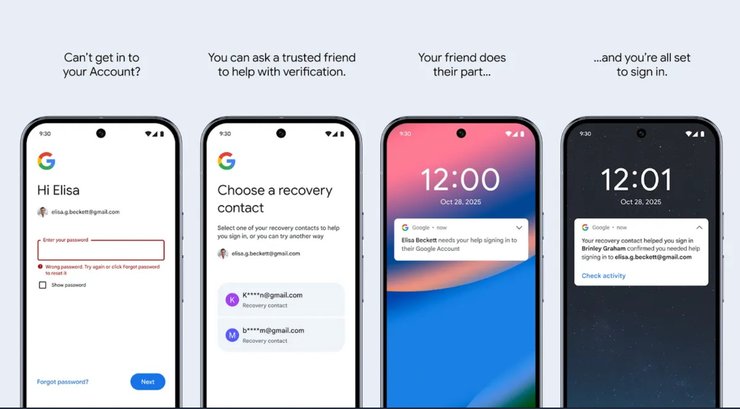 google messages відновлення пароля довірений контакт акаунт