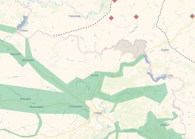 Ситуация в Сумской области 20 мая