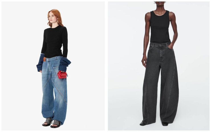 джинсы 2025, трендовые джинсы, модные джинсы, стильные джинсы, модные силуэты 2025, джинсы для осени, джинсы для осени