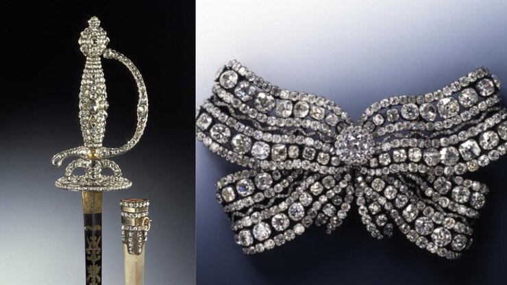 Ювелірні вироби, брошка, меч, коштовності, крадіжка, страховка, гроші, діаманти