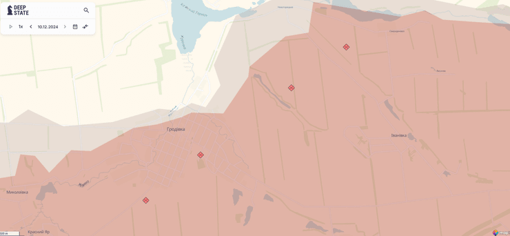 Ситуация в районе Гродовки