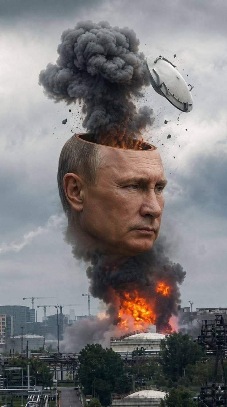 Взрывы в Москве — мем о Путине и крышке резервуара, 18 июня