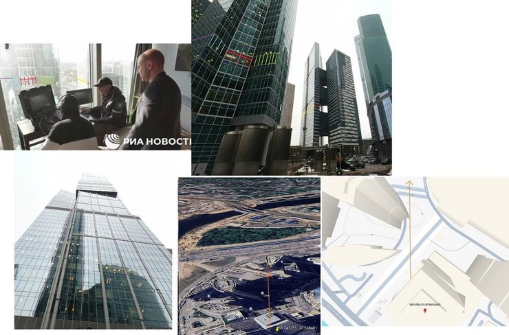 Место, откуда запускали российский дрон из Москва-Сити, геолоцировали