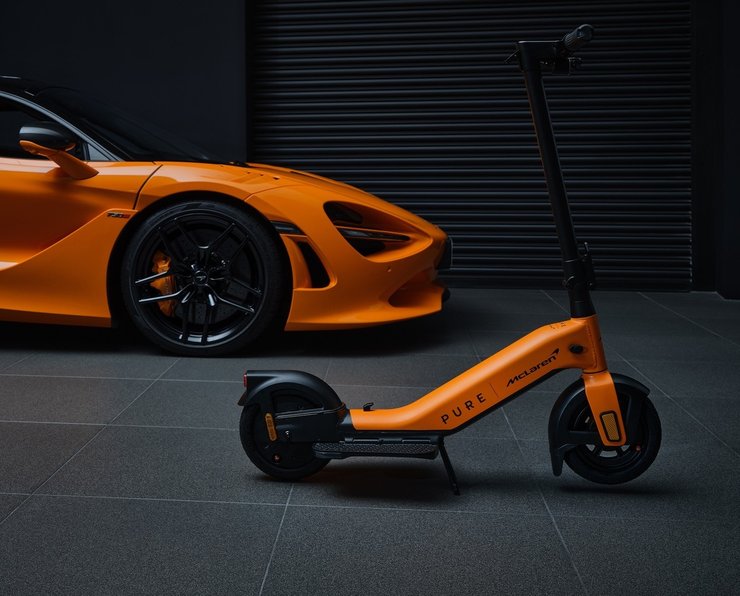 самокат McLaren, электросамокат MCLaren, новый электросамокат, Pure X McLaren, Pure X McLaren