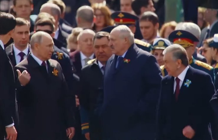 путин и лукашенко, лукашенко парад, парад в москве