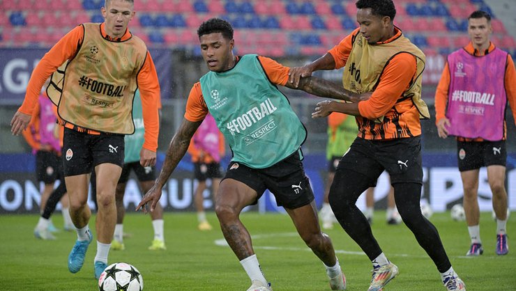 Тренировка перед матчем Болонья – Шахтер