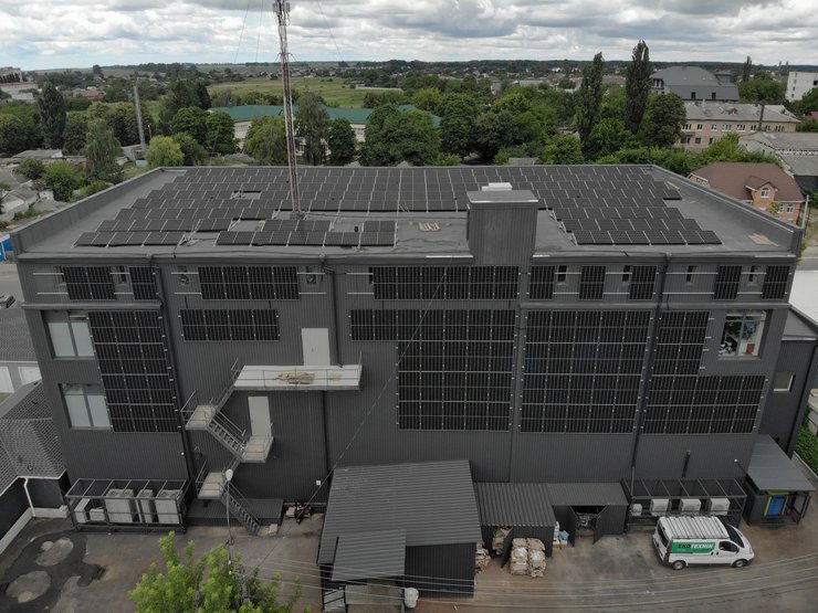 Солнечные панели на Форе в Бородянке