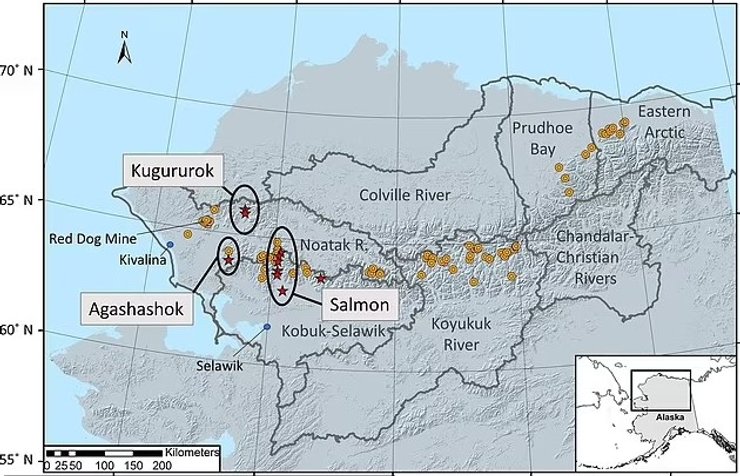 аляска реки карта