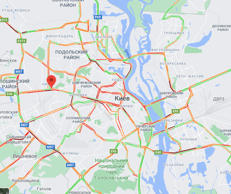 киев пробки