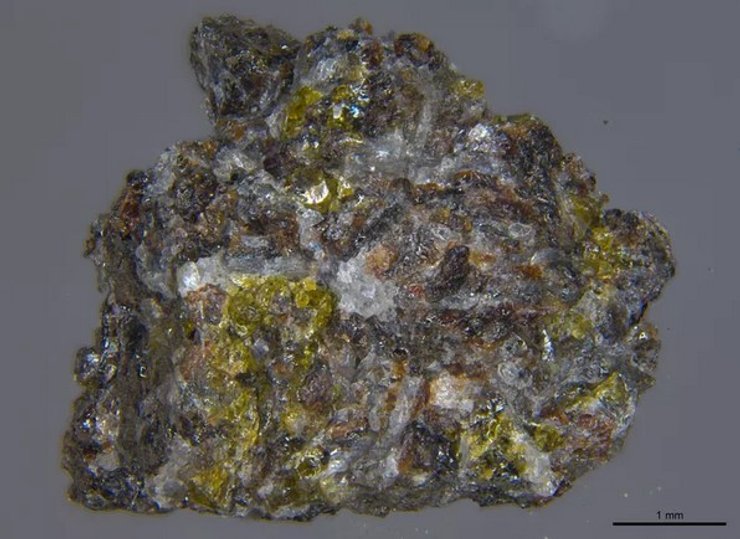 Луна, камень, лунный камень, образец лунной породы