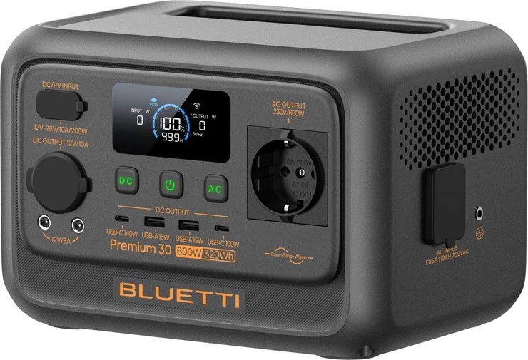 Bluetti Premium 30 V2 зарядна станція характеристики