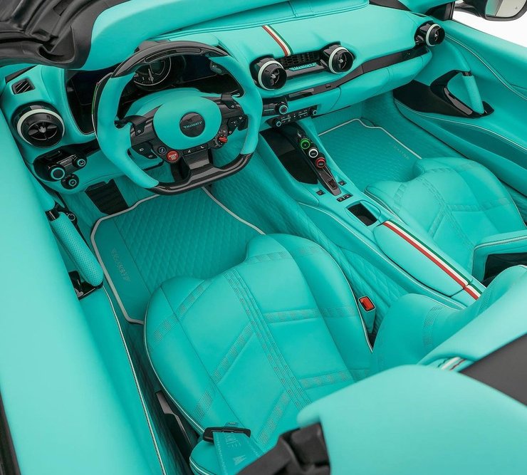 Салон Ferrari 812 Mansory, Mansory Stallone, Ferrari 812, тюнинг Ferrari, суперкар Ferrari, Ferrari 812 GTS