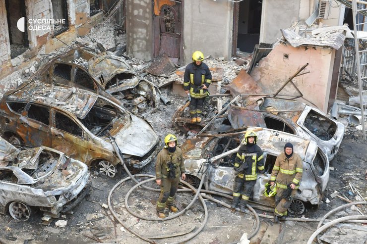 Наслідки обстрілу Одеси