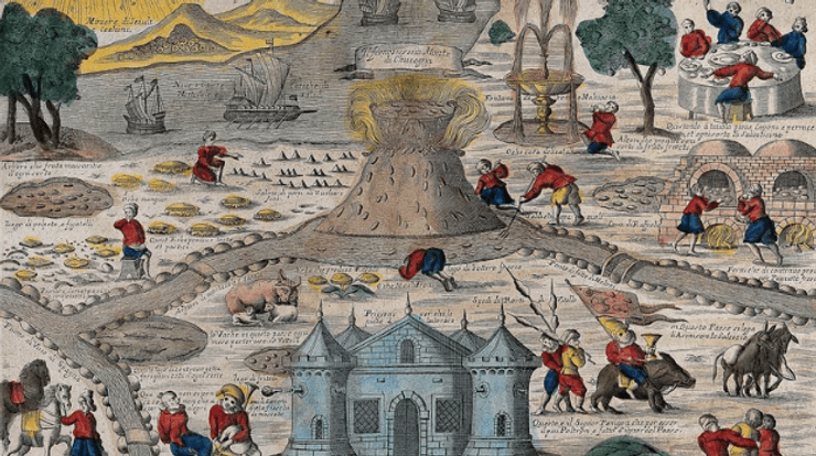 Кокаїн, середньовічна утопія, країна достатку,  ідеальний рай, європейські утопічні візії, утопія в історії, історичні парадигми, утопічні бажання, уявні царства, історія