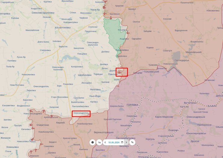 Бои на востоке, бои на севере, Донецкая область, Донбасс, Горловка, 19 июня