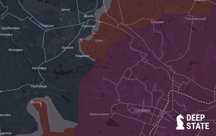 Карта боевых действий