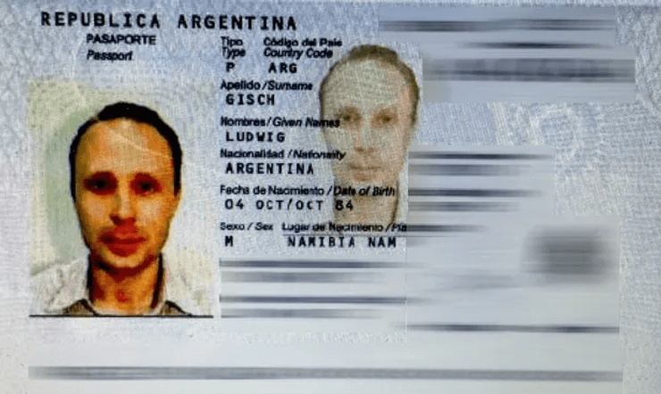 аргентинський паспорт, Людвіг Гіш