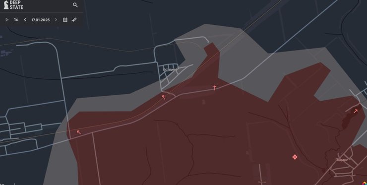 Просування ЗС РФ в районі Котлиного