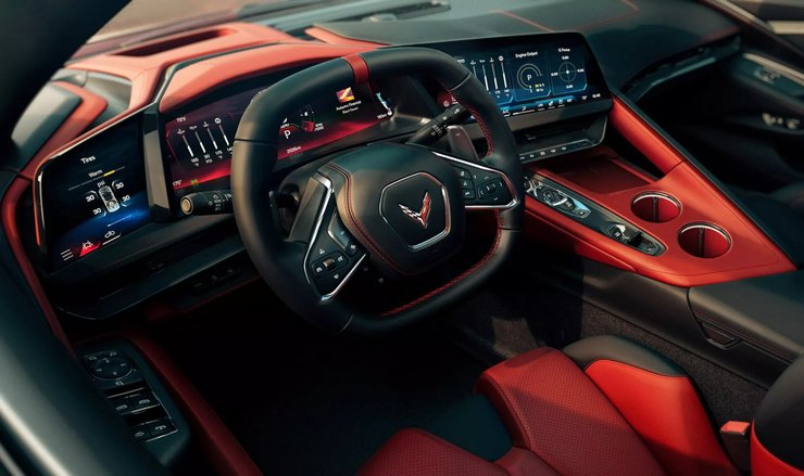 салон Chevrolet Corvette, новый Chevrolet Corvette, Chevrolet Corvette 2026, Chevrolet Corvette C8, Chevrolet Corvette C8