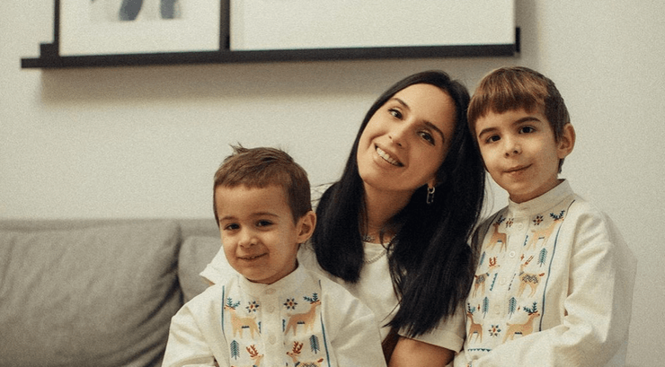 Джамала с сыновьями