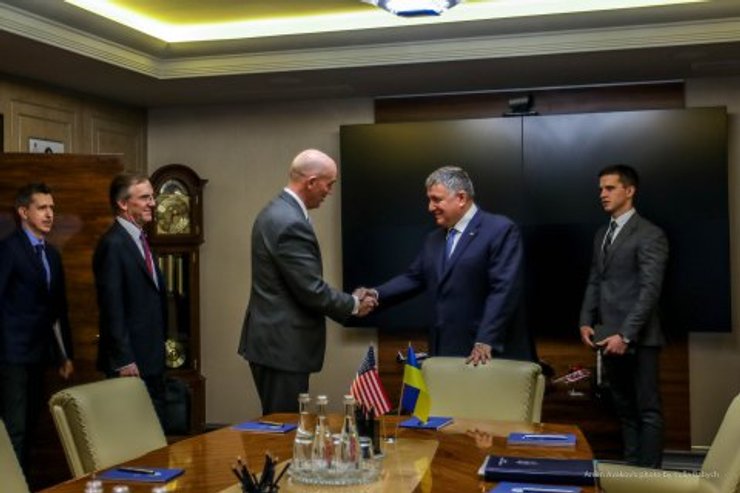 Встреча министра МВД Арсена Авакова и заместителя госсекретаря США Джоргана Эндрюса