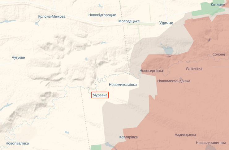ВС РФ давят в районе села Муравка на Донбассе