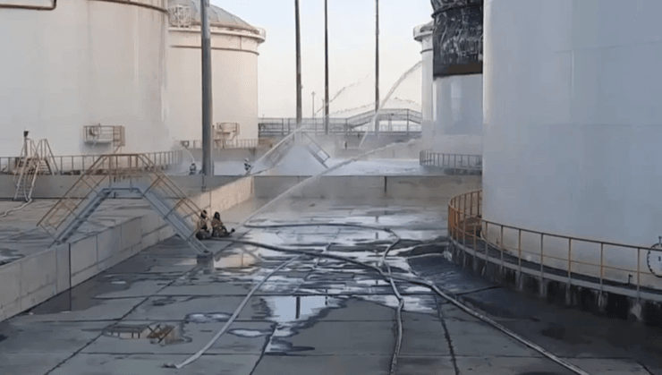 удар по нафтобазі, нафтобаза краснодарський край, удар нафтобаза РФ