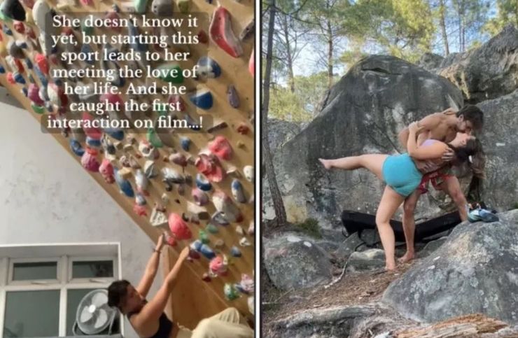 Женщина во время тренировки случайно сняла момент знакомства с мужчиной всей жизни, курьезы, интересности, Великобритания