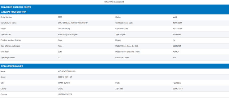 джет Трампа, літак Трампа, інформація про літак Трампа, Стів Віткофф