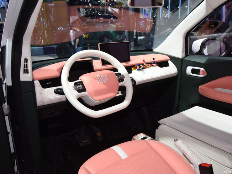 Chery QQ Ice Cream Joyous Peach, Chery QQ Ice Cream, Chery QQ 2022, новый Chery QQ, электромобиль Chery QQ