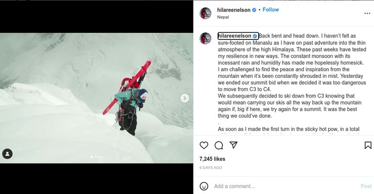 Хіларі Нельсон альпіністка загинула смерть Гімалаї Непал Манаслу гора