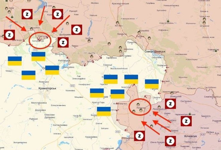 карта боевых действий украина, карта боевых действий