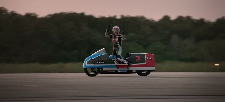 Voxan Wattman, электробайк Voxan Wattman, мировой рекорд скорости, рекорд скорости