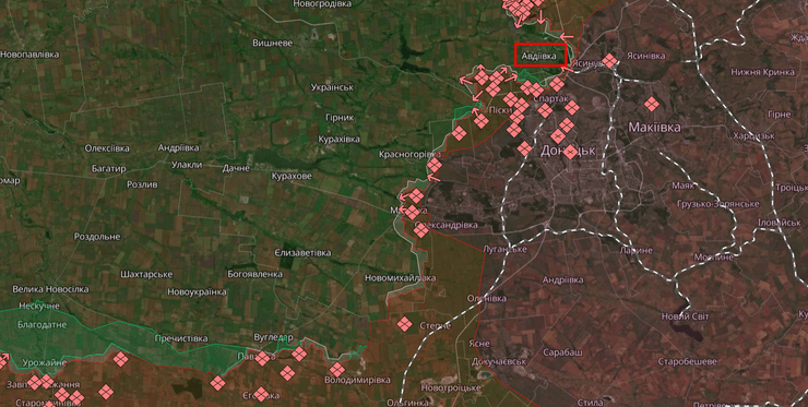 Линия фронта 21.11.23, карта