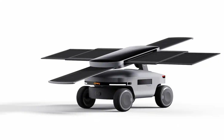 Робот Solar Mars Bot від Jackery з розкладеними сонячними панелями