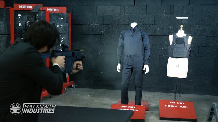 испытание, стрельба, костюм Джона Уика