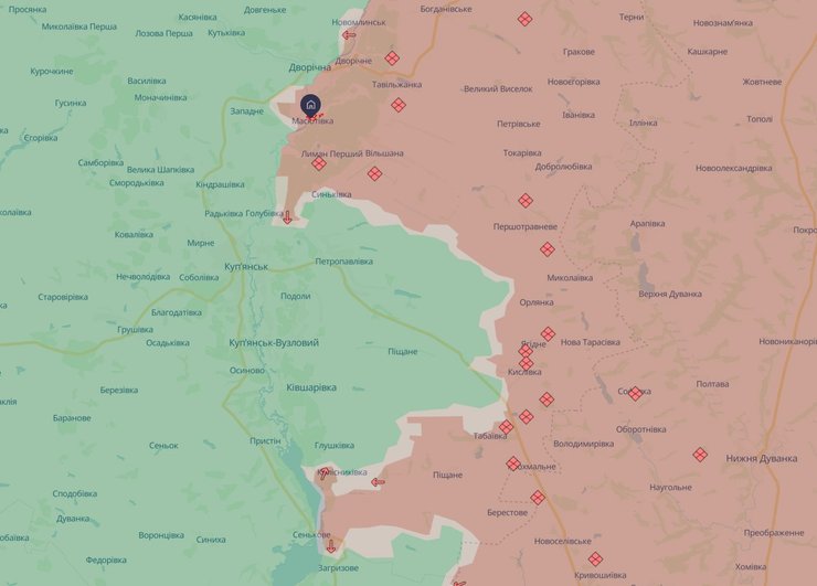 Купянское направление карта