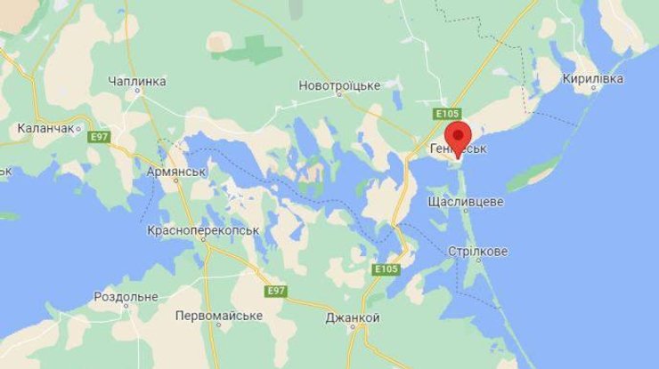 карта, Геническ