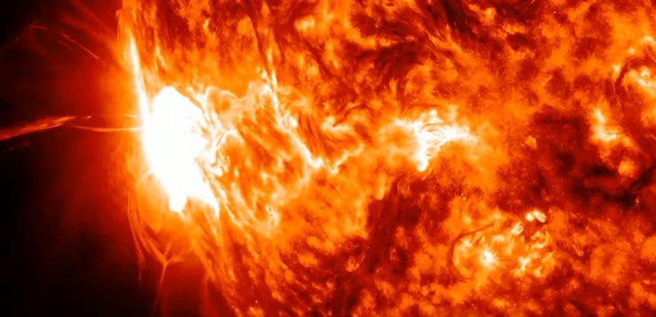 солнце вспышка