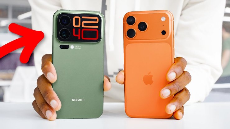 Xiaomi 17 Pro Max и iPhone 17 Pro Max смартфоны