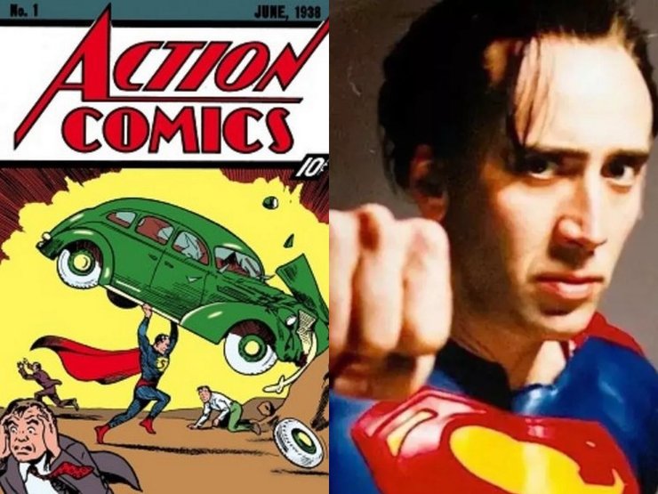 Ніколас Кейдж, актор, зірка Голлівуду, Супермен, роль Супермена, комікси про Супермена, комікс, роль, костюм супергероя