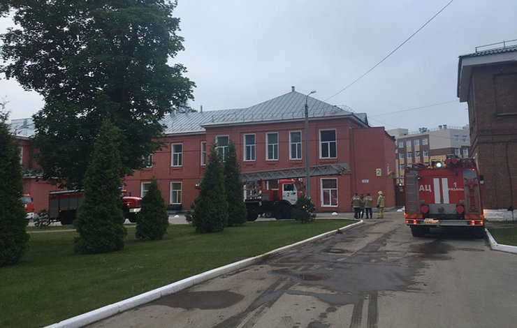 областная больница, рязань, пожар, фото