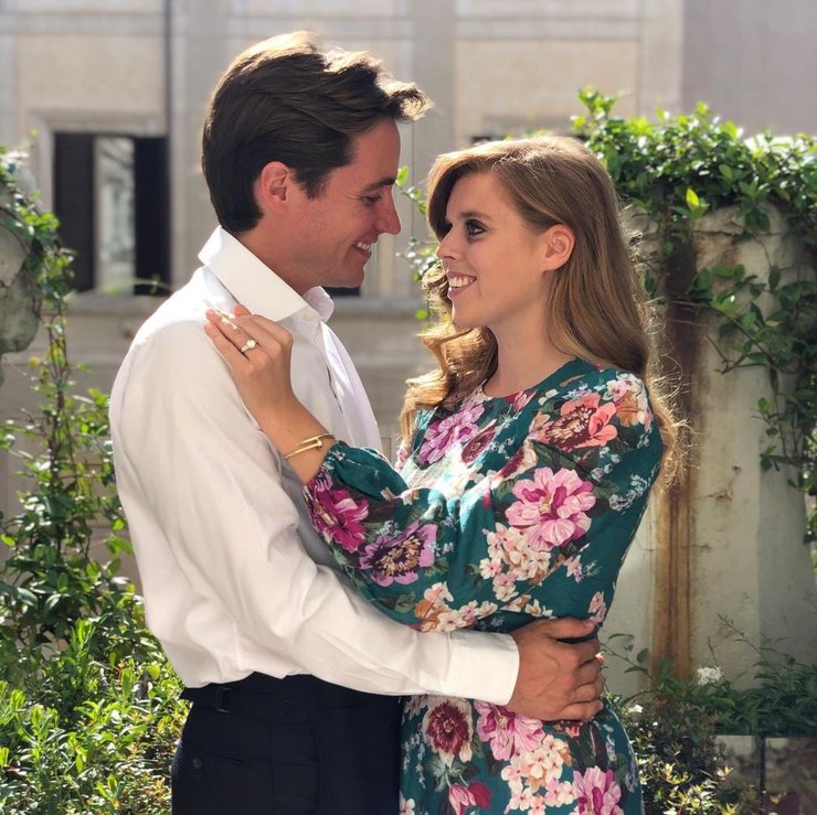 Принцеса Беатріс з чоловіком